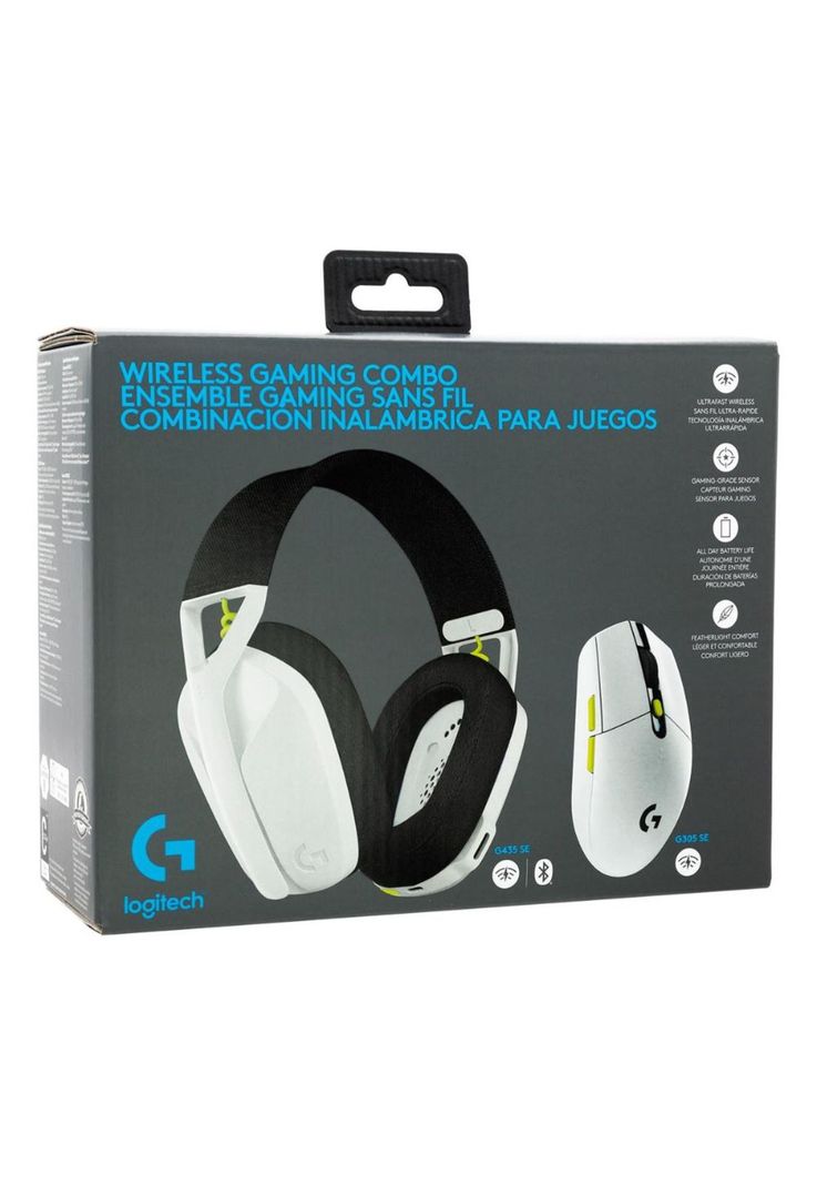 Wireless Gaming Combo Headset G435 + Mouse G305 Black/white-3