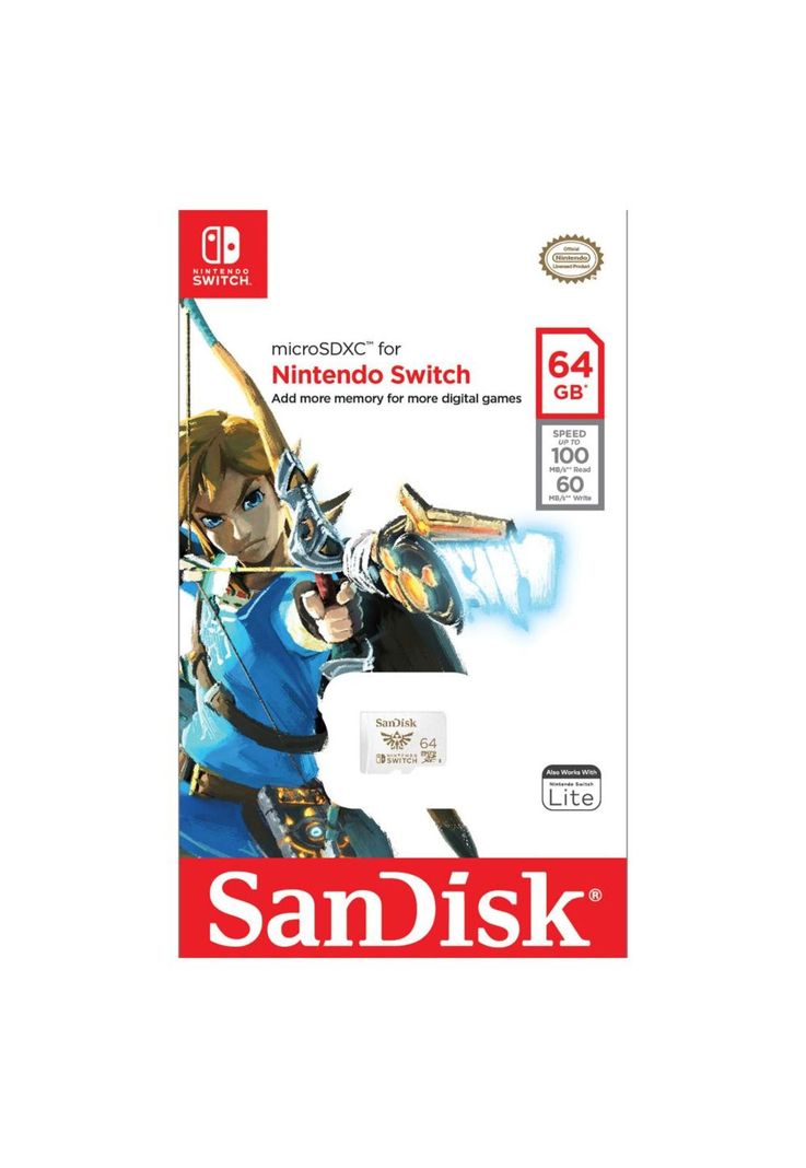 Tarjeta MicroSD SanDisk para Nintendo Switch 64GB-2