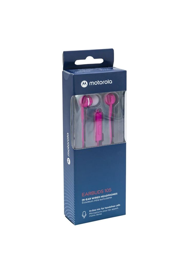 AUDIFONO MOTO EARBUDS 105 M/LIBRES PINK-0
