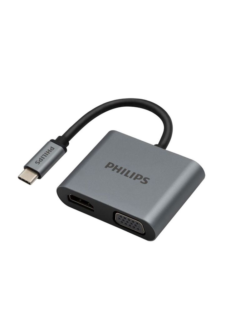 Adaptador USB-C a HDMI 4K + VGA-3
