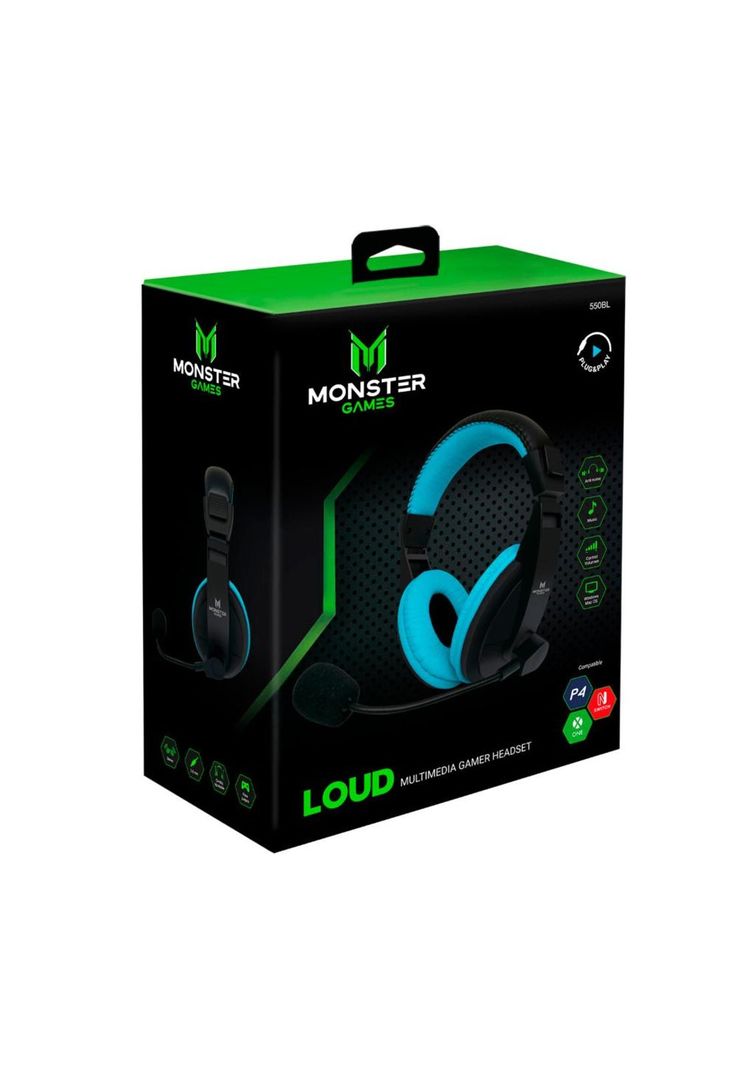 550BL HEADSET GAMER MONSTER LOUD BLUE-3