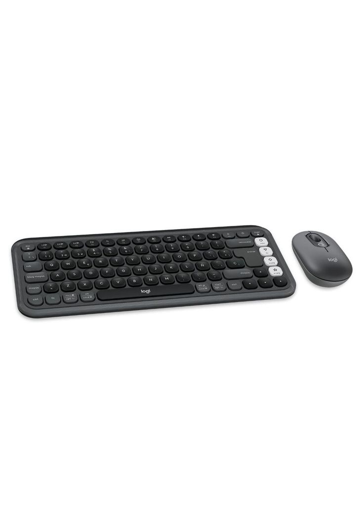 Kit Teclado Y Mouse Logitech Pop Icon, Español, Grafito-0