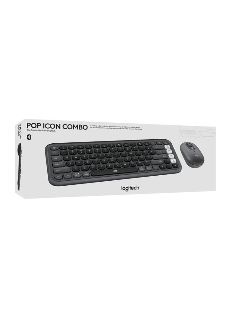 Kit Teclado Y Mouse Logitech Pop Icon, Español, Grafito-2