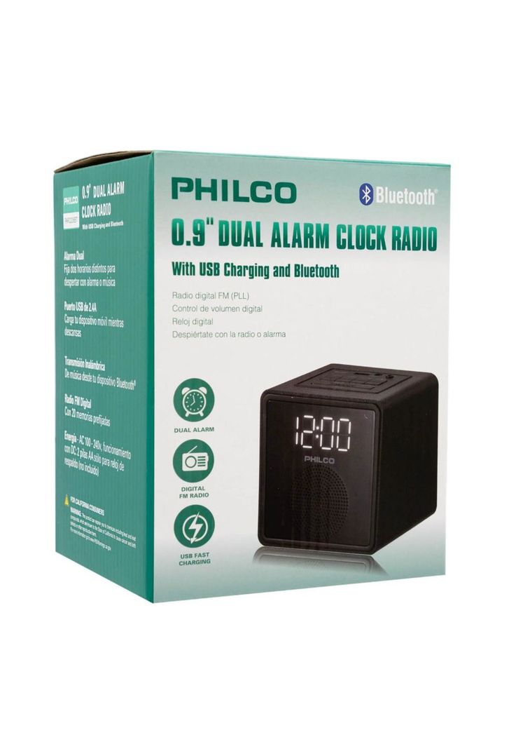 RADIO RELOJ BT PAR3206BT PHILCO-4