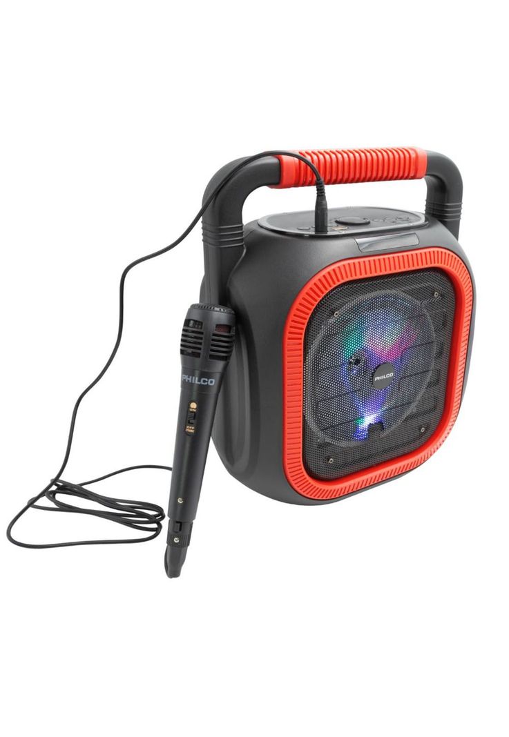 PARLANTE KARAOKE 765RD 6.5  PHILCO ROJO-0