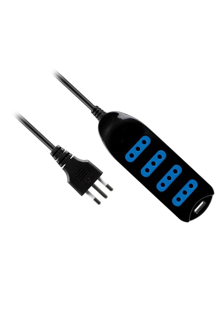 Extensión Múltiple de 4 Posiciones, 1.50 mts, Negra, Philco-2