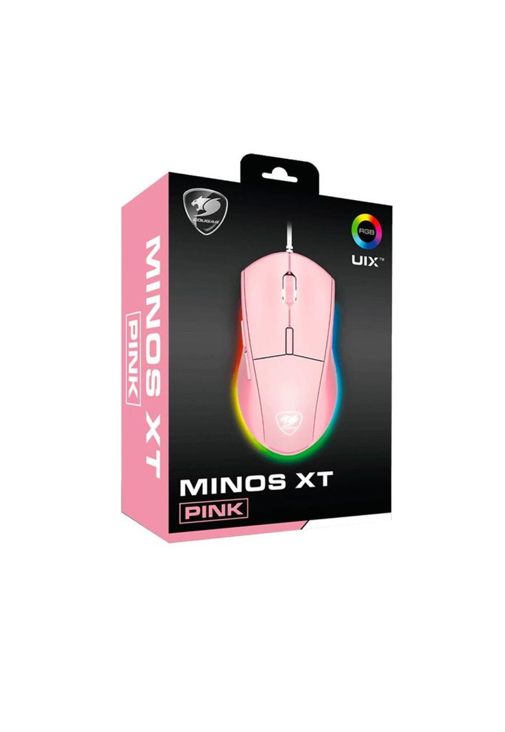 MOUSE GAMER RGB MINOS XT PINK 4000 DPI 3MMXTWOP.0001-4