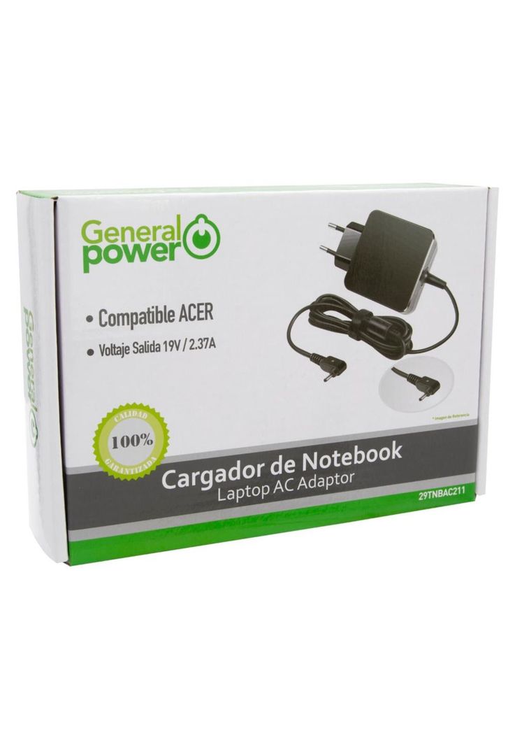 CARGADOR NOTEBOOK COMPATIBLE CON ACER 19V 2,37A PTA. FINA ULTRABOOK-1