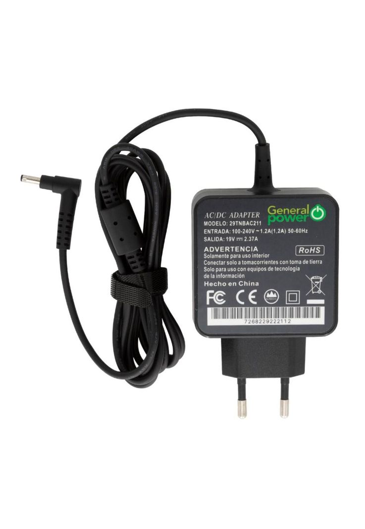 CARGADOR NOTEBOOK COMPATIBLE CON ACER 19V 2,37A PTA. FINA ULTRABOOK-2
