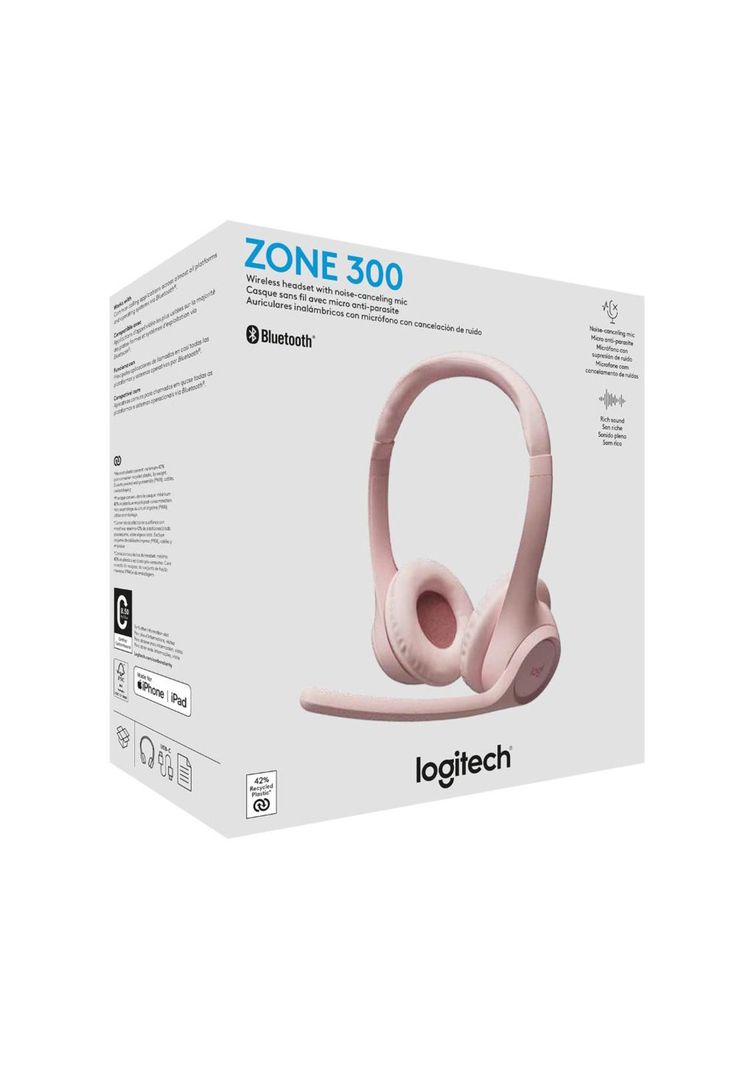 AUDIFONOS LOGITECH, ZONE 300 ROSE-0