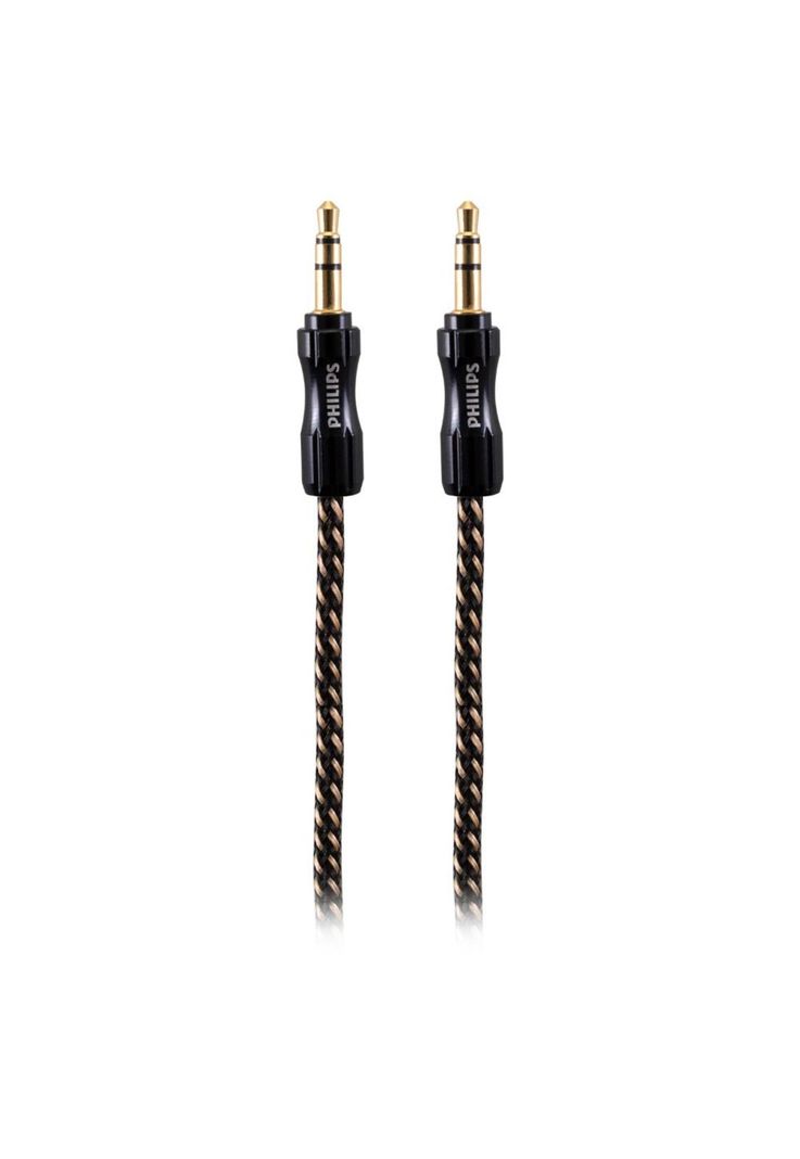 Cable Auxiliar 3.5mm Trenzado Negro SWA9234-1