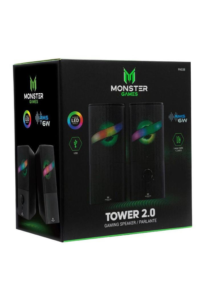 PA538 PARLANTE MONSTER GAMES TOWER 2.0-2