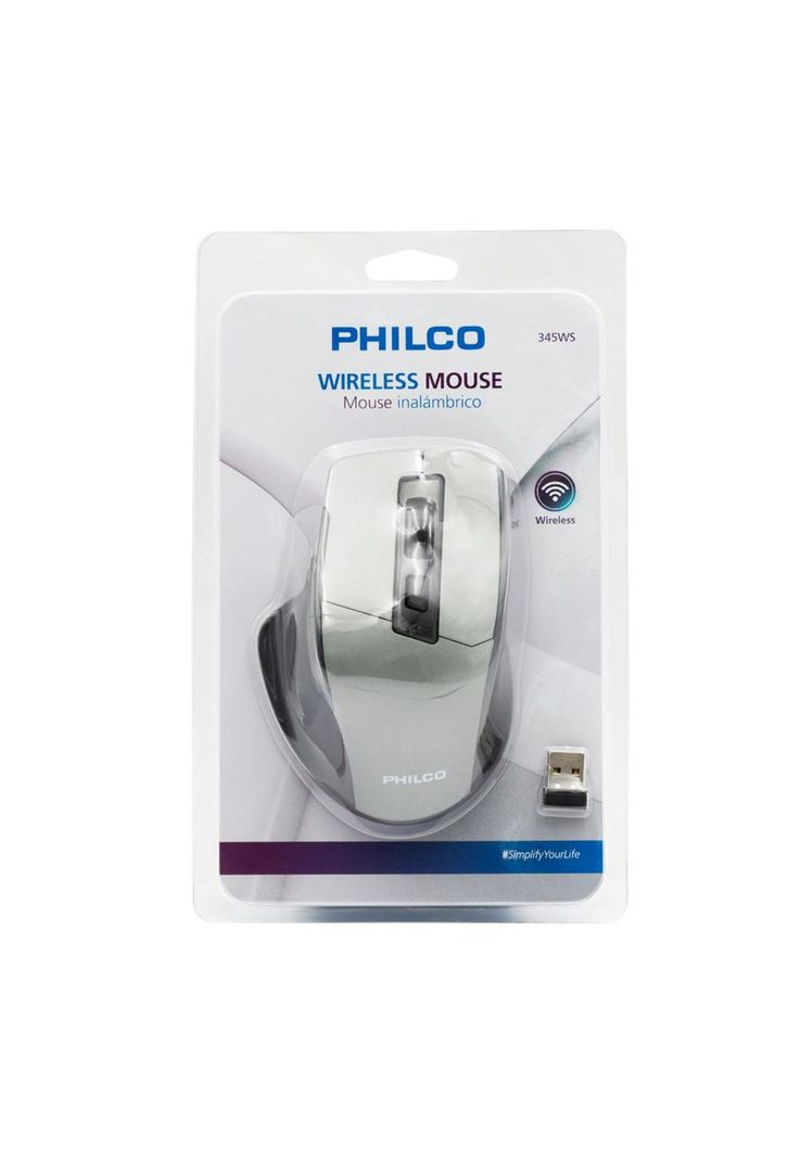 MOUSE INALAMBRICO PHILCO 345 SILVER-0