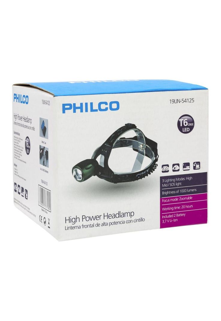 CINTILLO LED TIPO CREE BAT 18650 X 2-0