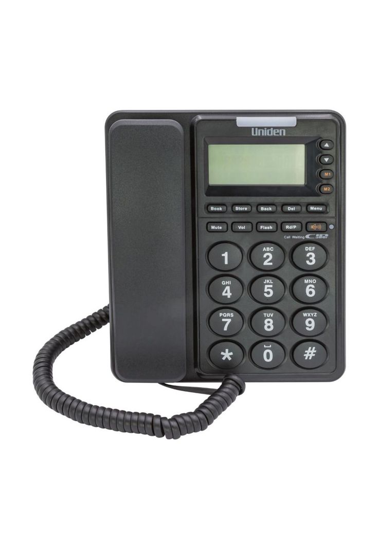 TELEFONO SOBREMESA UNIDEN 6411 NEGRO-3