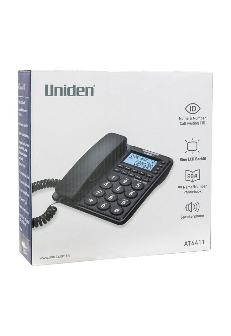 TELEFONO SOBREMESA UNIDEN 6411 NEGRO-4