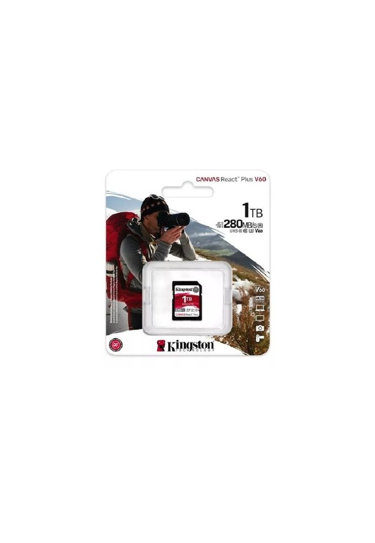 Tarjeta de Memoria SD Kingston Canvas React Plus V60 1TB-0