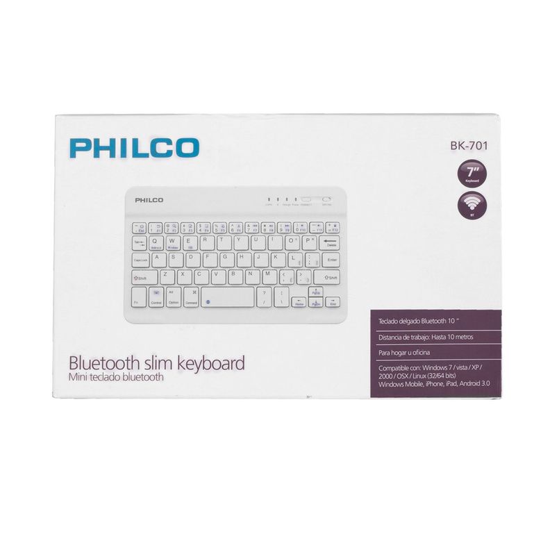 MINI TECLADO BLUETOOTH 7 PULGADAS Open box