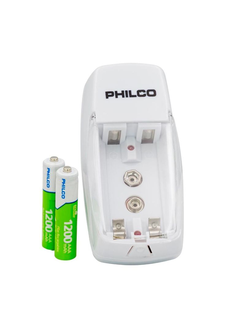 CARGADOR CON 2 PILAS RECARGABLES AAA 1200 MAH-2