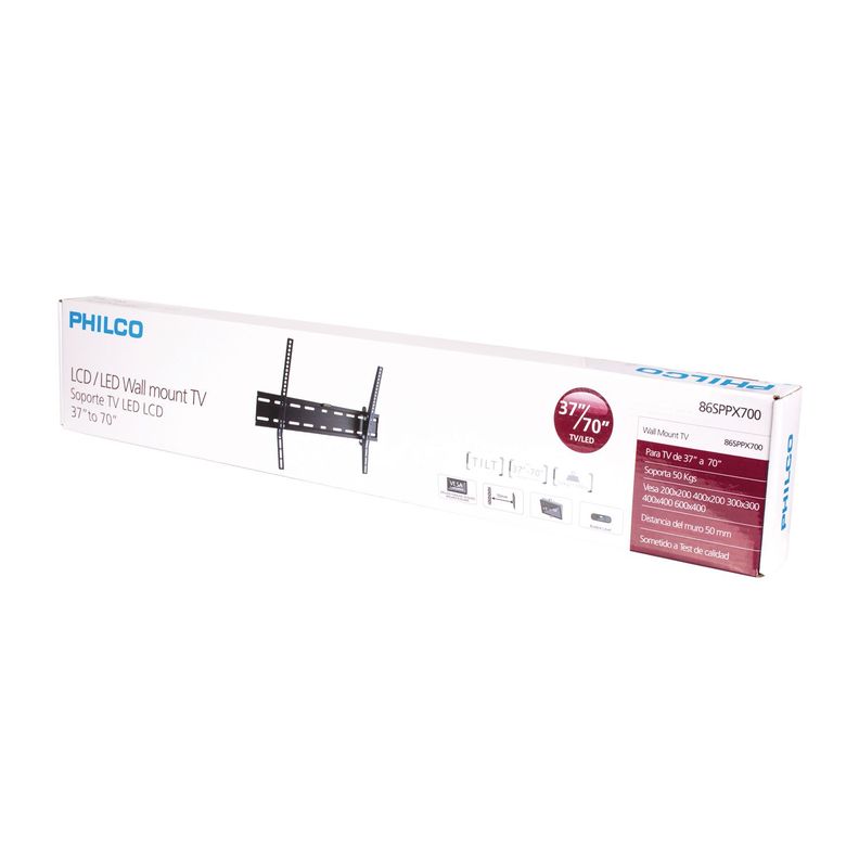 SOPORTE LCD - LED PARA 37 A 70 PULGADAS FIJO AL MURO Open box Negro
