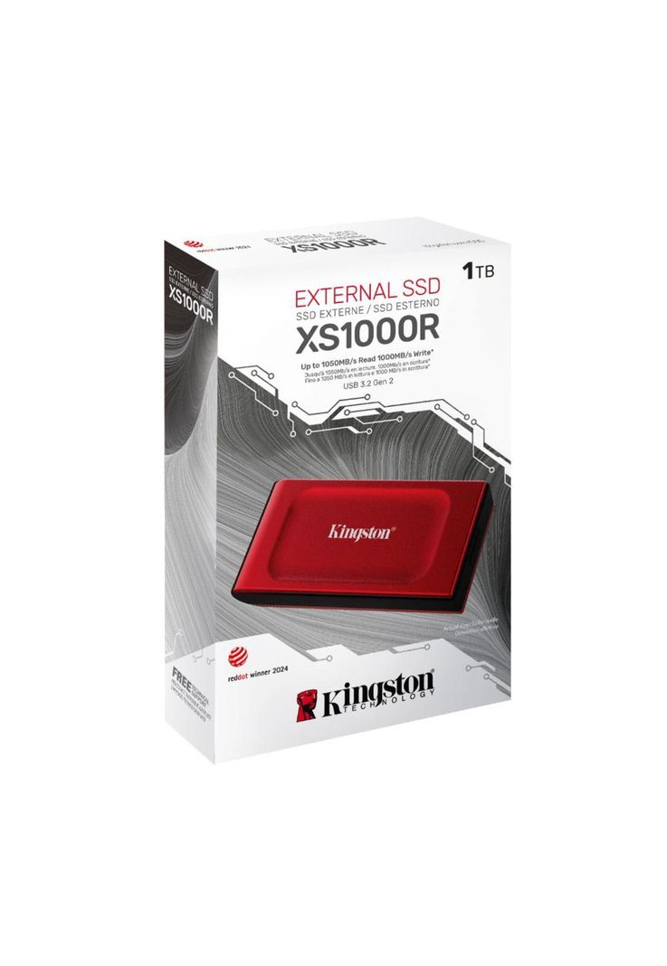 SXS1000/1TB UNIDAD EXTERNA SSD KINGSTON 1TB ROJA-4