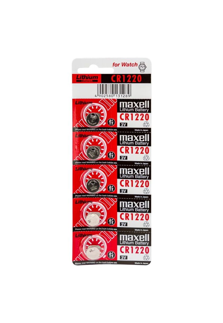 Blíster 5 Pilas Litio 3V Maxell CR1220-0