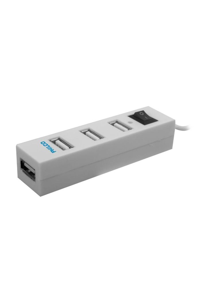 HUB USB 2.0 4 PUERTOS BLANCO-0
