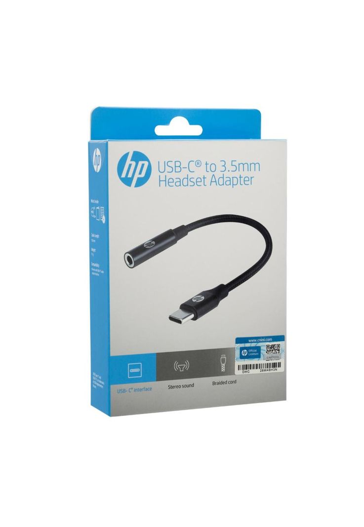 DHC-TC131 ADAPTADOR DE AUDIO USB-C A 3,5 NEGRO TRENZADO-3