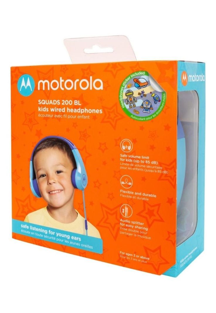 AUDÍFONO MOTOROLA INFANTIL SQUADS 200 AZUL-3