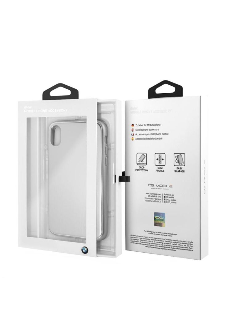CARCASA BMW P/IPHONE X/XS SILVER BMHCPXSASI-2