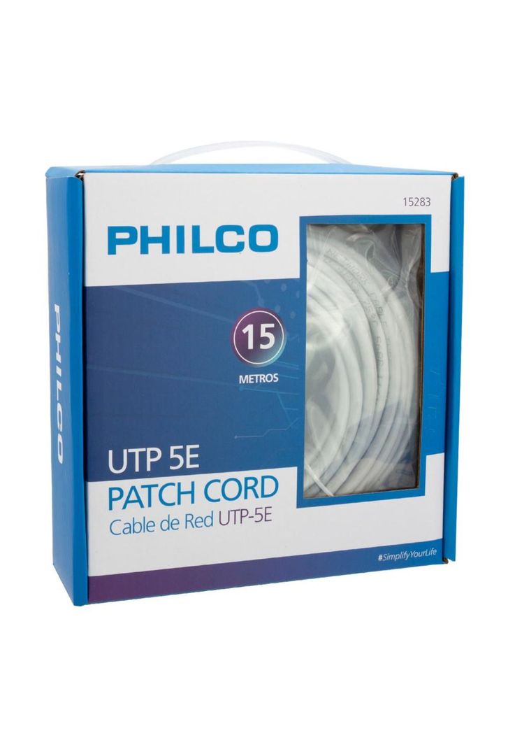 CABLE DE RED UTP-5E 15 METROS PHILCO-4