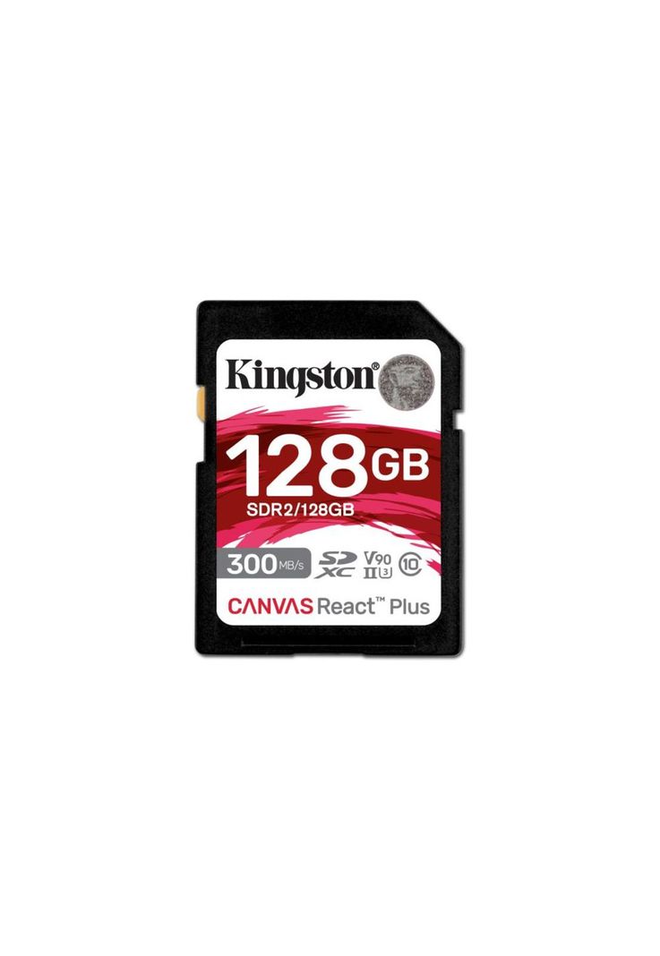 Tarjeta Memoria Sd Kingston Canvas React Plus 128gb 300mb/s-0