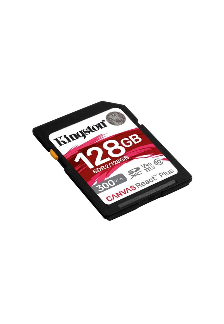 Tarjeta Memoria Sd Kingston Canvas React Plus 128gb 300mb/s-1