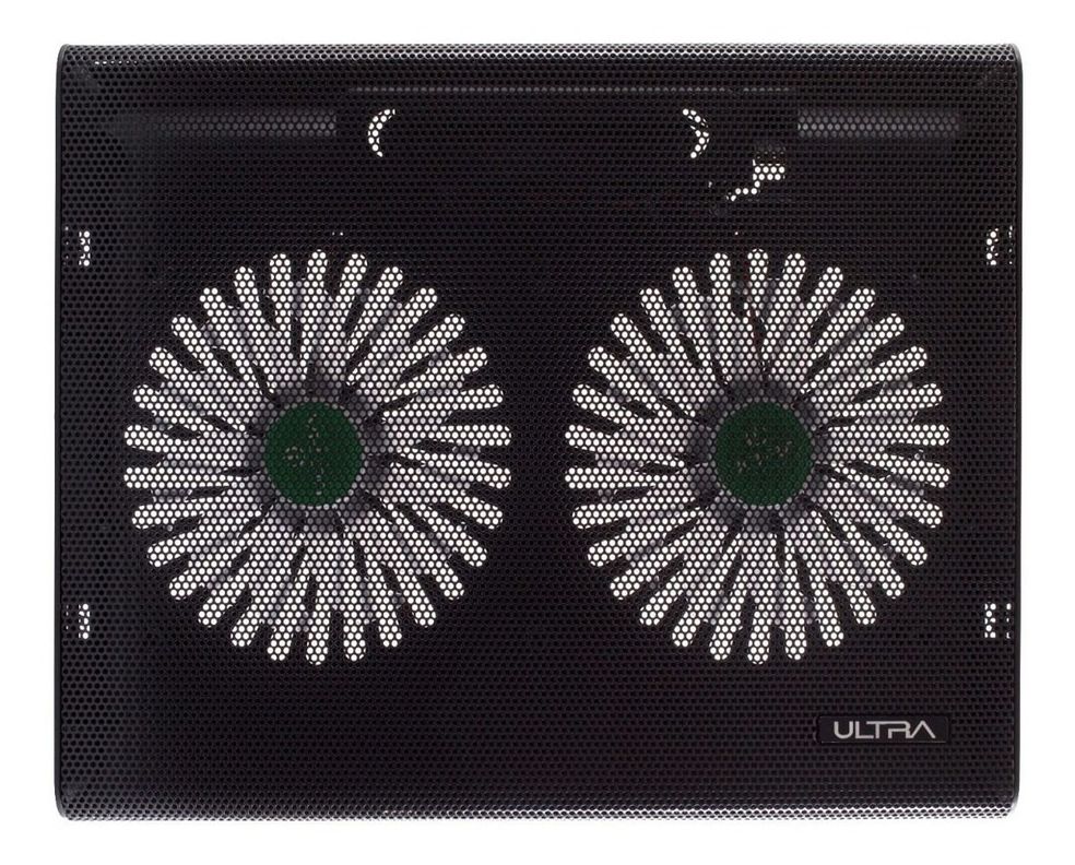 Ventilador De Notebook (2 Ventilad) Negro