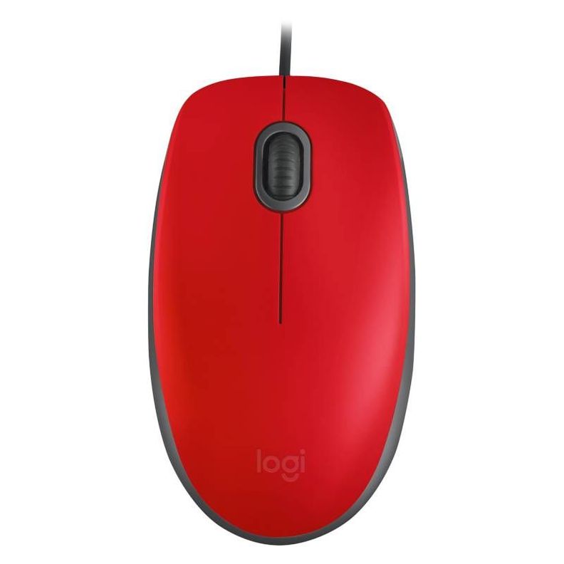 MOUSE LOGITECH M110 SILENT ROJO Negro