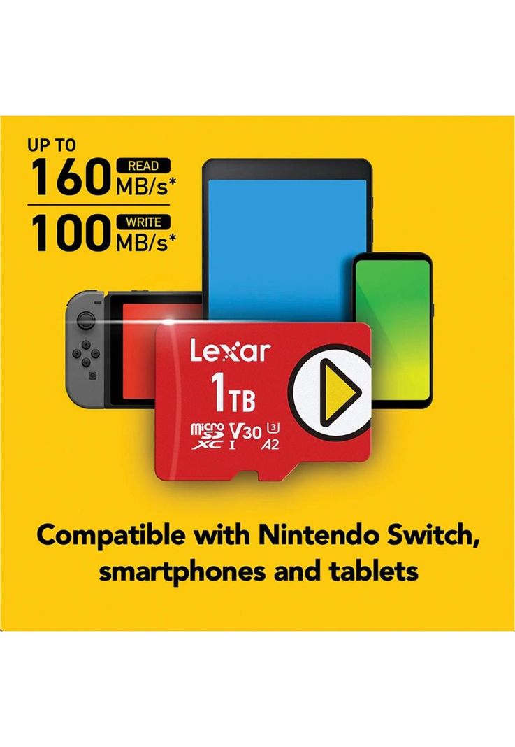 MEMORIA MICRO SDXC 1 TB CLASS 10 UHS-I  / LMSPLAY001T-2