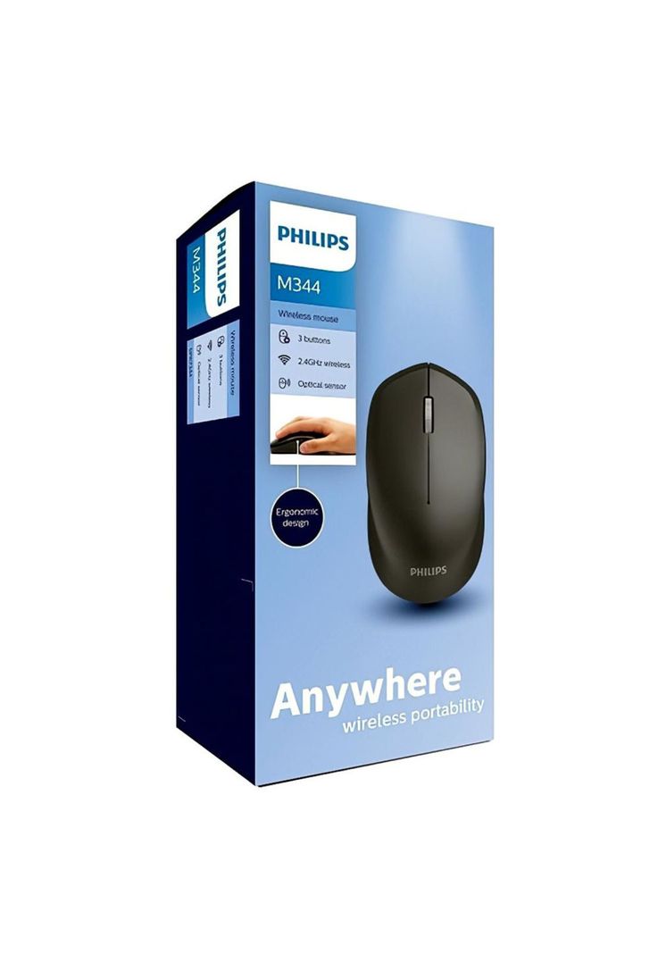 Mouse Inalambrico Philips SPK7344 Negro-5