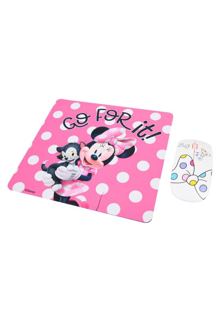 KIT MOUSE INALÁMBRICO Y MOUSE PAD MINNIE 1-0