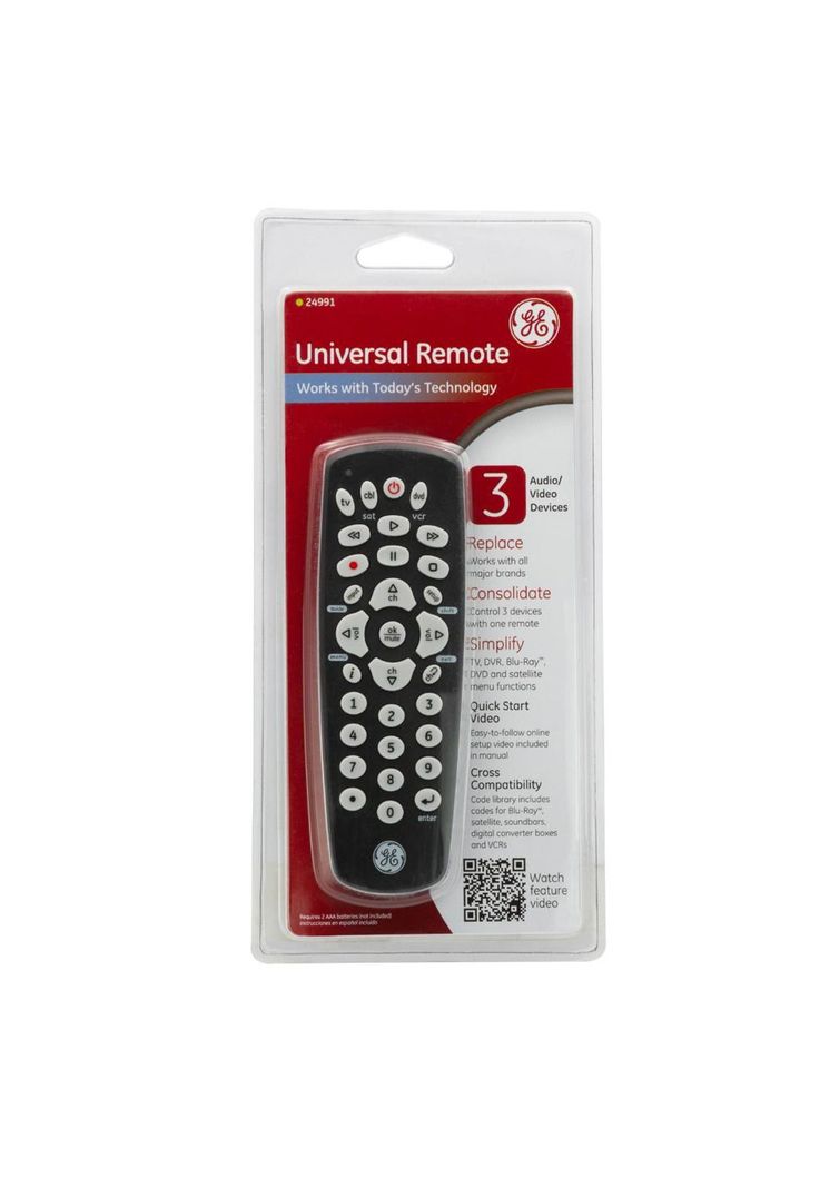 Control Remoto Universal GE 3 Funciones (Blíster)-0