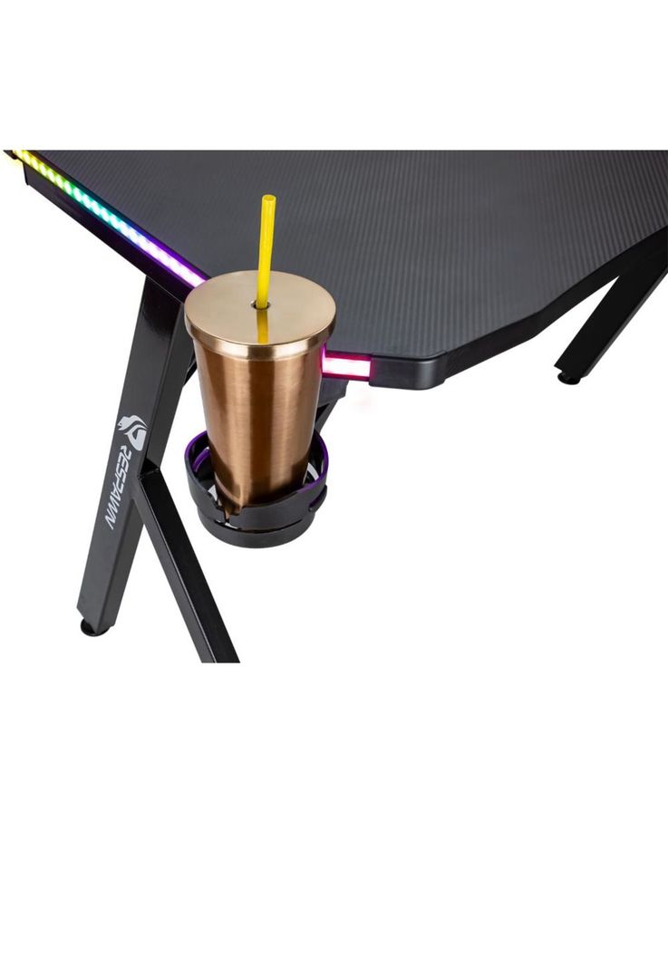 MESA GAMER RGB CREMOTO MOD GT 500 BK + PAD MOUSE 114-2
