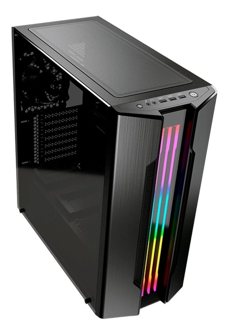 385bmbp.0001 Gabinete Gemini S-iron Grey Negro