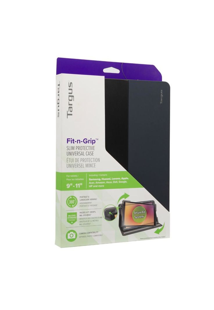 FUNDA UNIVERSAL FIT-N-GRIP PARA TABLETA GIRATORIA DE 9-10 Y-0
