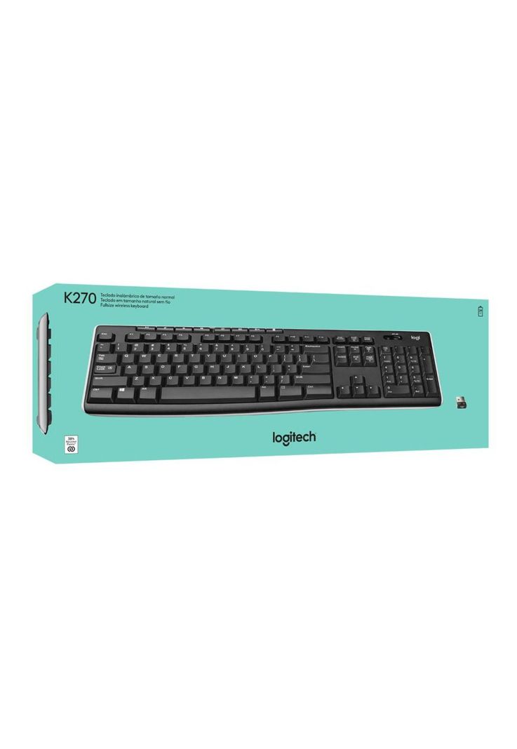 Teclado Inalámbrico Logitech K270 Receptor 2.4 Ghz Negro-2