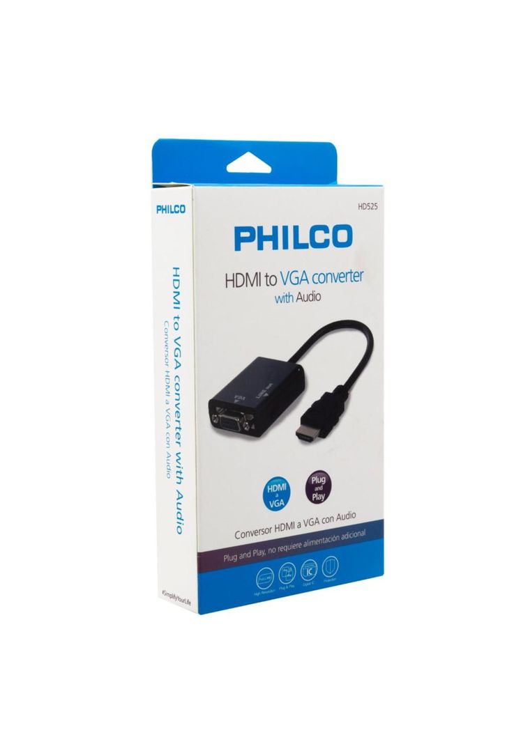 CONVERTIDOR HDMI MACHO A VGA HEMBRA CON SALIDA DE AUDIO-5