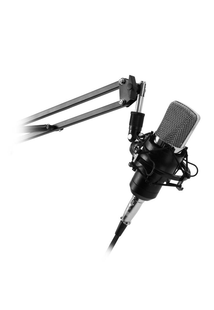 KIT STUDIO MICROPHONE CON SOPORTE / ANTIPOP / STAND PHILCO-0