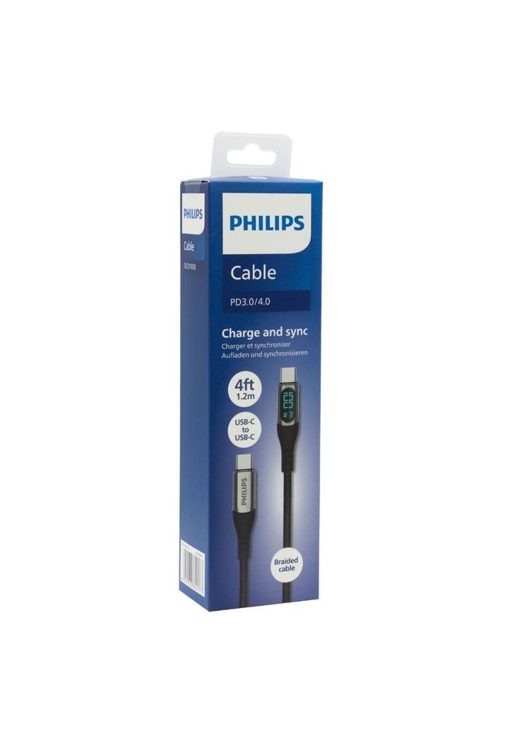 CABLE USB-C A USB-C CON PANTALLA DLPC9100B PHILIPS-3