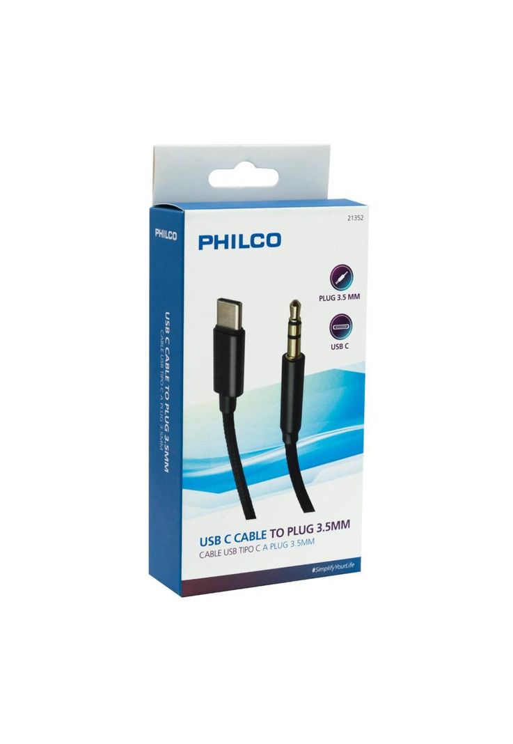 CABLE USB TIPO C A PLUG 3,5MM PHILCO-0