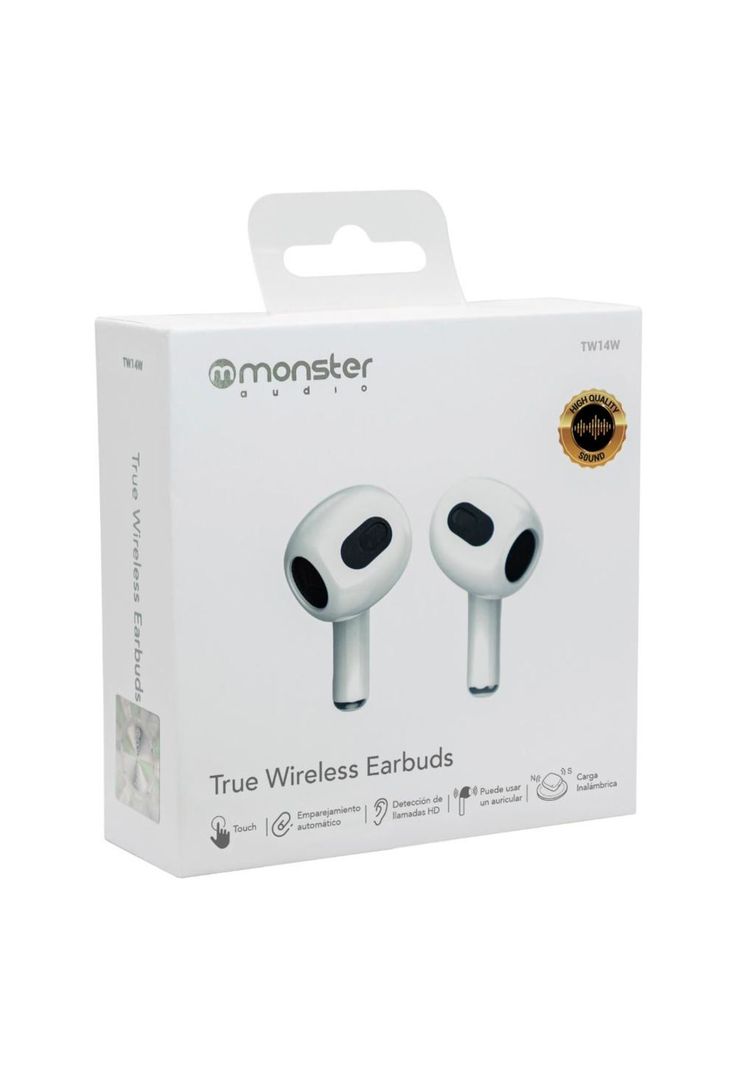 TW14W AUDIFONO MONSTER TRUE WIRELESS BLANCO-0