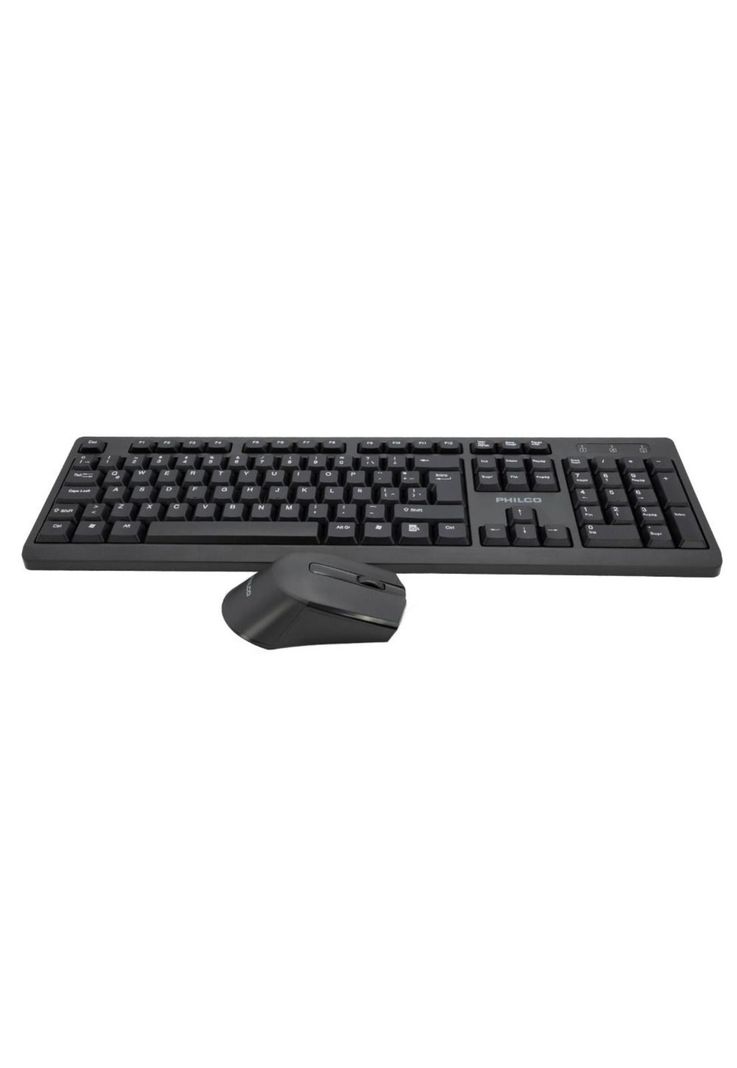 COMBO INALÁMBRICO MOUSE + TECLADO 6354K NEGRO-1