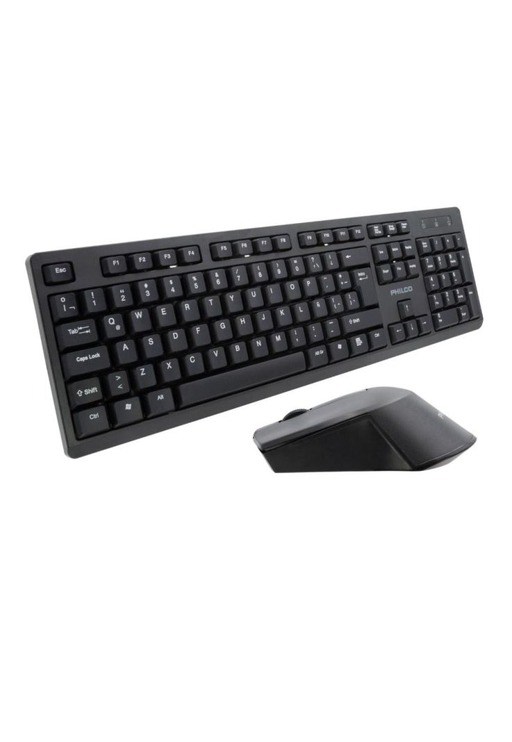 COMBO INALÁMBRICO MOUSE + TECLADO 6354K NEGRO-2